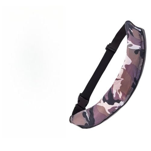 Arfobugライフジャケット 救命胴衣 手動膨張式 ベルトタイプ フリーサイズ 反射テープ付き ホイッスル付き 釣り 災害用 水泳 緊急用 (ホワイト迷彩マニュアル)