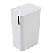 Pattumiera bagno 8 litri, dimensioni 15.5x22xh.33 cm, diverse colorazioni, coperchio con apertura Push, realizzata in plastica di alta qualità (Bianca)