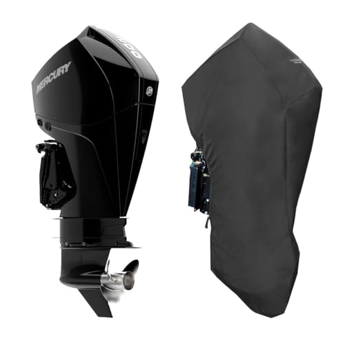 Oceansouth Custom Fit Full Covers for Mercury Outboard Engine (175-225HP/PROXS 4STR V6 3.4L(from 2018 up to 2024), Leg Length:20