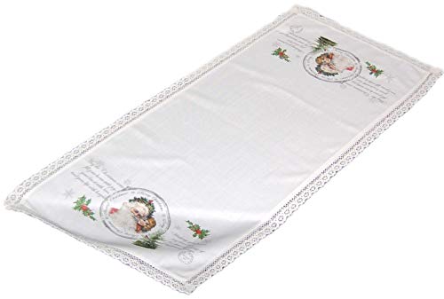 Tischdecke Weihnachten 40x90 cm Nostalgie Shabby Spitze Tischläufer...