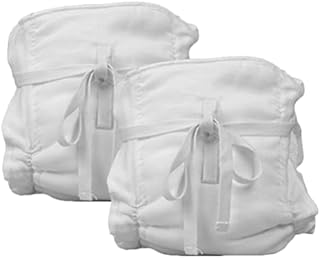 Kisangel Diapera Newborn Diaper Washable Reusable Cotton Baby Diapers Pant Toddler Potty Training Underwear 2pcs Baby Cloth Pocket Diapers for Baby Boys Girls ABDL Diaper Cover ABDL Diaper Cover
