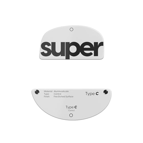 Superglide �K���X���}�E�X�X�P�[�g - ��т��Đ���\�ȃO���C�h ���򃉃E���h�G�b�W �X�[�p�[�o�����X�̂Ƃꂽ�Q�[�~���O�}�E�X�p�b�h �ϋv���̂���\�[���t�� Pulsar Zywoo�p (Type-C�A�z���C�g)