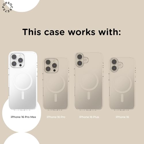 Image of PopSockets iPhone 16 Pro Max Case Compatible with MagSafe, Phone Case for iPhone 16 Pro Max, Wireless Charging Compatible, Case Only - Navy
