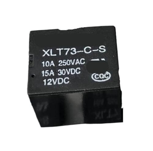 Relais XLT73-CS 12V 10A à 5 broches T73-1C-12V pour circuit électronique