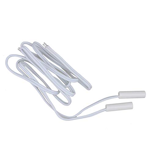 RDEXP 23 Inch Long Wire White Electric Refrigerator Temperature Sensor Replacement for WR55X10025 Set of 2