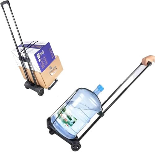 Carrinho Dobrável Plataforma de Mão Compacto Transporte Construções Compras e Malas - Até 40kg