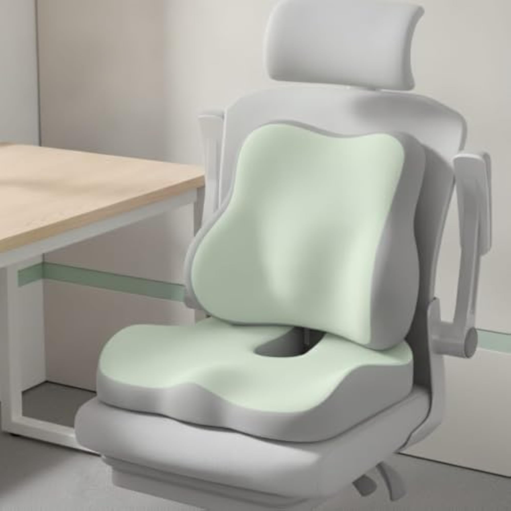 Ergonomic Seat Cushion with Support Pillow for Comfort