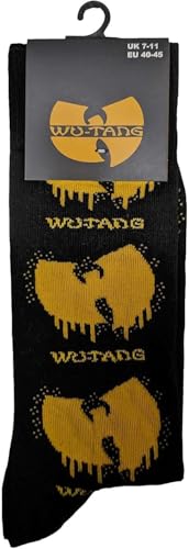 Wu-Tang Clan 'Dripping Logo' (Black) Socks (One Size = UK 7-11), Black, One Size2