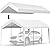 VEVOR Carport Replacement Canopy Cover, 10 x 20 ft, Ripstop Triple-layer PE Fabric Garage Top Tarp Shelter Cover, UV Resistant Waterproof Car Cover Tent for Party, Garden, Boat (Frame is not Included)