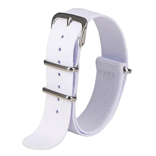 Bracelet de montre en tissu 20mm anti irritation et lavable pour peau sensible