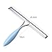 YQBHGB Car Multifunctional Wiper Blade Shower Wiper with Hook Stainless Steel 10'' Inch Rubber Silicone Blue White Black Door Glass Car Cleaner(10inch Blue)