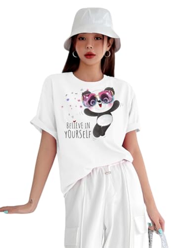 Image of Parona Polyester Casual Round Neck Printed T-Shirt | Half Sleeves Tshirt for Women
