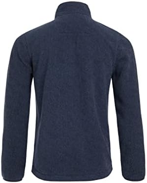 Weird Fish Errill Eco 1/4 Zip Textured Fleece Teal Blue