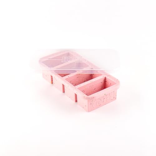 Image of Souper Cubes 1 Cup Silicone Freezer Trays with Lids, Cotton Candy, 1-Pack | 100% Platinum-Cured Silicone Freezer Cube, Oven and Microwave Safe, Perfect for Freezing Soup, Rice, Protein, Grains and More