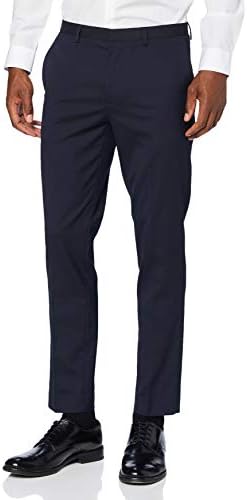 Navy Essential Skinny Fit Suit Trousers 