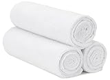 S&T INC. Microfiber Sweat Towel for Gym, Yoga Towel for Home Gym, Workout Towels for Gym Bag, 16 Inch x 27 Inch, White, 3 Pack