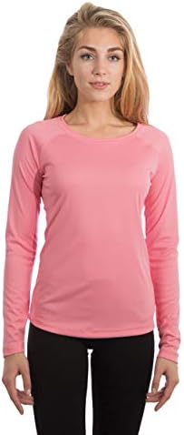 Women’s UPF 50+ UV Sun Protection Long Sleeve Performance Slim Fit T-Shirt for Sports and Outdoor Lifestyle