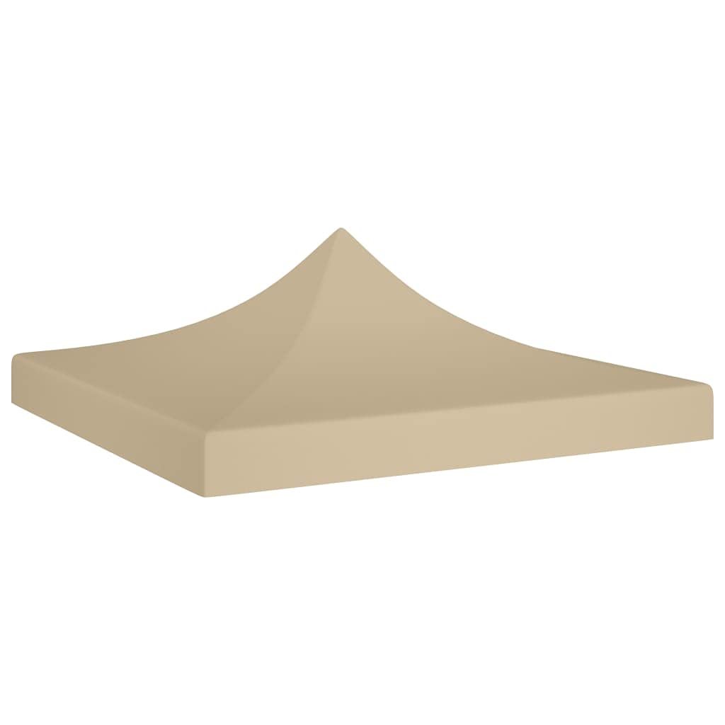 Canditree 2.9x2.9 m Gazebo Top Cover Replacement, Gazebo Canopy Roof, Party Tent Roof UV-resistant (Beige)