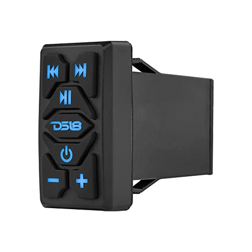 DS18 Marine Speakers Bundle - Waterproof BT Audio Receiver Rocker Switch with 2X 8 Compact Wakeboard Tower Speakers with Hybrid Mid-Range & RGB LED Lights - Great for Powersports, ATV UTV & Boats - image 8