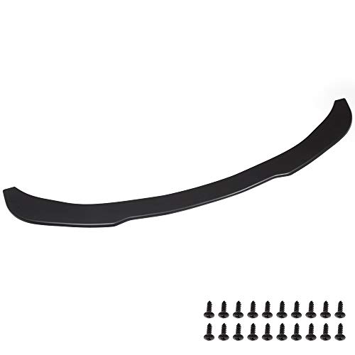 New Universal Front Bumper Lip Body Kit PP Front Spoiler Add On Lip Flat Splitter Plate Under Panel 1pc