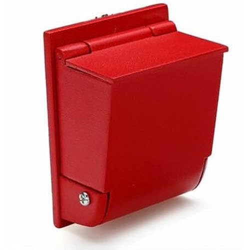 Cendrier mural, petit cendrier mural extérieur avec joint pliant, facile à nettoyer et à aspirer, conteneur mural,Red