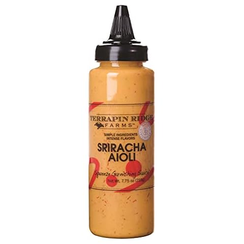 Terrapin Ridge Farms Sriracha Aioli Garnishing Sauce – One 7.75 Ounce Squeeze Bottle Cover