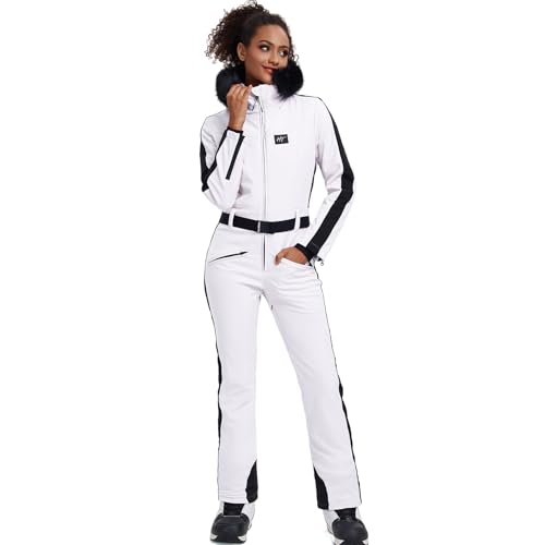 HOTIAN Women One Piece Ski Suits Slim Fit Overalls Jumpsuits Wate...