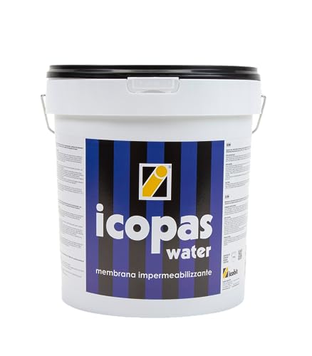 ICOBIT Icopas Water - Guaina liquida impermeabilizzante elastobituminosa, 5Kg