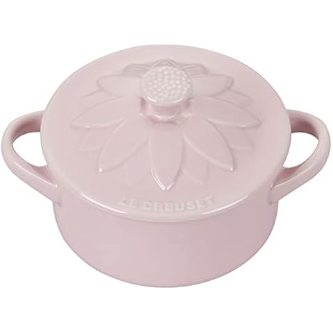 Le Creuset Mini Round Cocotte with Flower Lid Cover