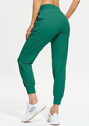 Image of Libin Women's Joggers Pants Athletic Casual Sweatpants Petite /Regular /Tall | Running, Workout, Gym, Yoga, Lounge, Travel, Golf Clothes with Pockets, 4 way stretch, Tapered, Dance Trousers