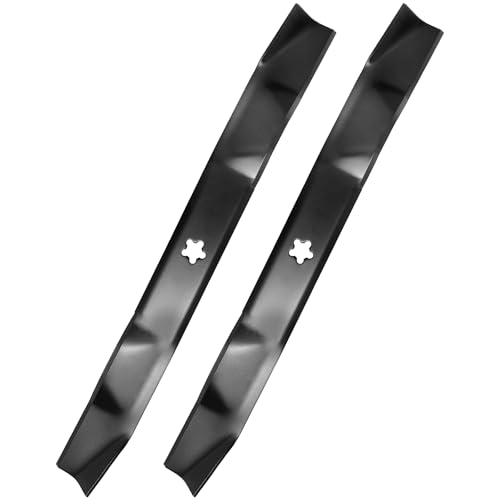 IDEASURE 134149 Mulching Blades for 42 Deck 532134149 Lawn Mower Blades Compatible with Hus-qvarna Pou-LAN Craftsman LT1000 LT2000 Riding Mower Replaces 138971 422719 424752 532422719 2 Pack