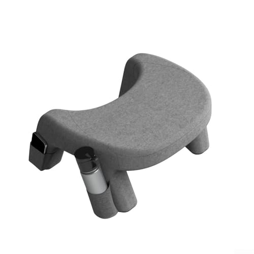 Almohada de lectura de espuma viscoelástica con funda de tela para cama, juegos, escritura y laptop, soporte de espalda y cuello, 58 x 30 x 14 cm (gris claro)