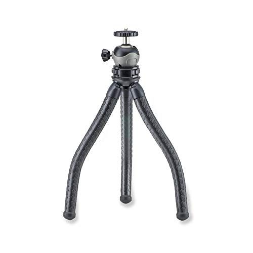 Carson-BoaPod-Flexible-Leg-Travel-Tripod-with-Universal-Smartphone-Adapter-and-Wireless-Remote-Shutter-Button-TR-050-Black-Medium Carson BoaPod Flexible Leg Travel Tripod with Universal Smartphone Adapter and Wireless Remote Shutter Button (TR-050), Black, Medium - Image 1