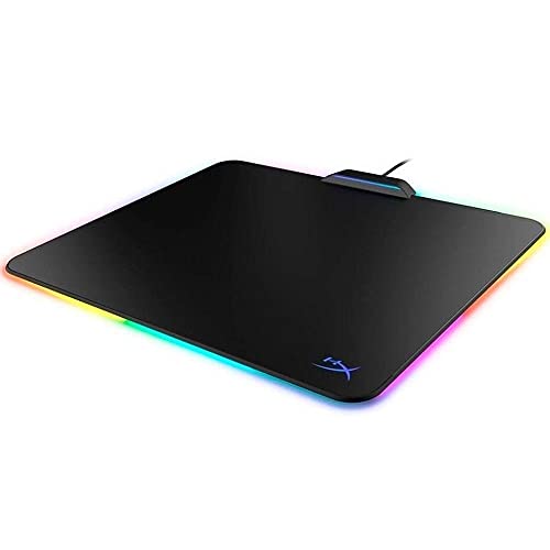 Image of HyperX FURY Ultra - RGB Gaming Mouse Pad, Medium, 360 RGB Lighting, 20 RGB LED Zones, Low Friction Hard Surface, Anti-Slip Rubber Base