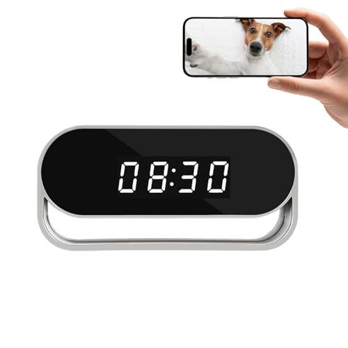 WIWACAM MW7 Plus Caméra Espion WiFi 2K Ultra HD Camera, Détection de Mouvement Intelligente, Alarme sur Téléphone Portable, Vision Nocturne, Alarme par e-Mail