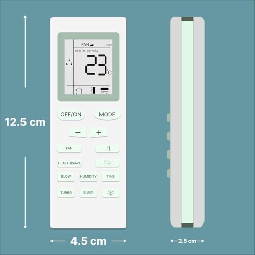 Image of BLACKSHEEP Compatible with Voltas AC Remote Replacement for 1, 1.5, 2 ton Split /Window Air Conditioner - Please Match The Original Remote (AC 18)