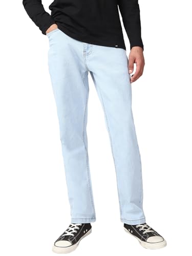 Image of Bewakoof Men's Slim Straight Fit Jeans
