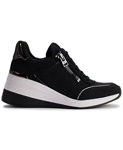 Image of DKNY Women's Kaden Lace Up Wedge Sneaker with Side Zipper