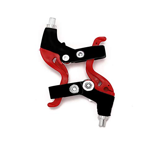 EUGNN Brake Handle 1 Pair Children Bicycle Universal Brake Levers Cycling Parts Kids RFID ocking Plastic(Red)