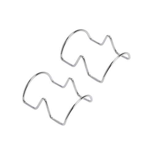 HOLIDYOYO 2 Pcs 2 Food Storage Rack Pizza Rack Food Rack Minimal Design Taco Holder Taco Stand Stackable Crepe Tacos Pizza Tacos Pizza Platter Silver