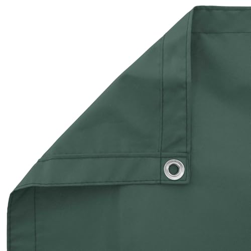 Protección visual para balcón verde oscuro 100x1000 cm de tela Oxford resistente al viento 5