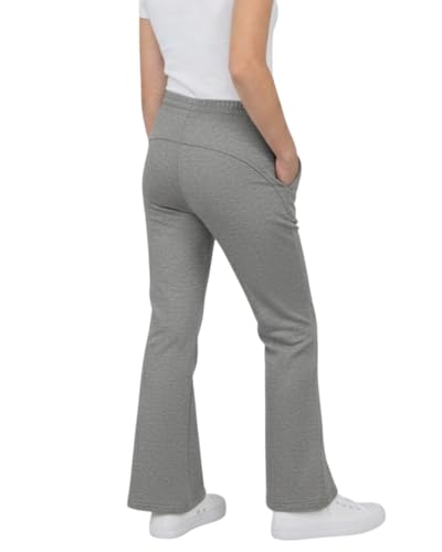 Image of WELAKEN Girls Sweatpants for Casual & Athletic - Kids Flared Pants Bell-Bottom Trousers with Pockets