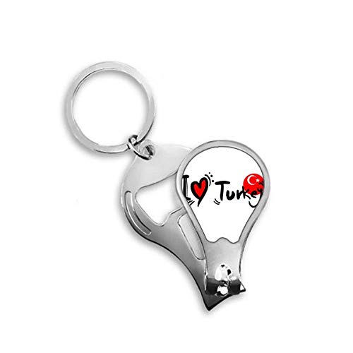 Coupe-ongles Turquie Coeur de drapeau idée cadeau souvenir utile DIYthinker