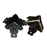 NINOMA 39MM Antique Corners Wooden Boxes trilateral Corners Right Angle Iron Angle Large Furniture Corner wrap Angle