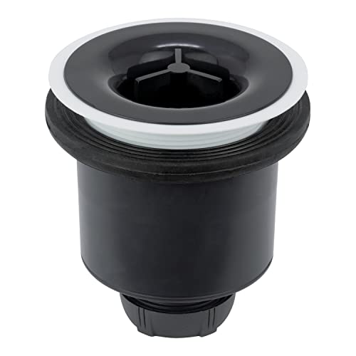 Wirquin 30722461 Bonde de douche Tourbillon verticale grise pour receveur de douche design ou à carreler