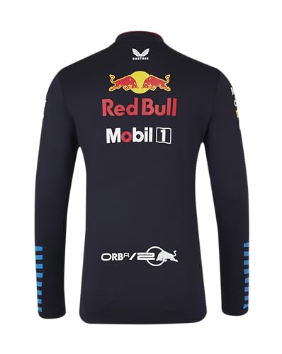 Castore Red Bull Racing F1 2024 Team 1/4 zíper camada média (GG), Céu noturno, GG
