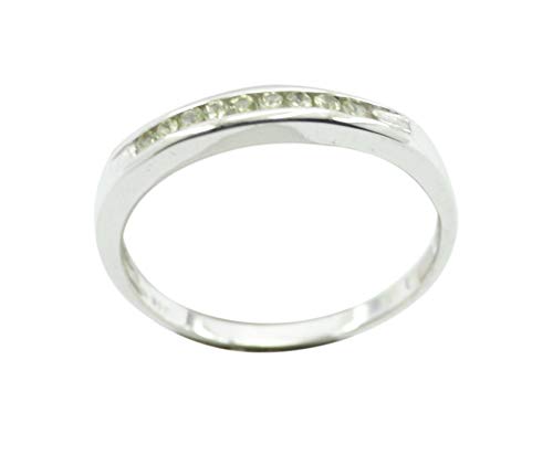 Bague péridot vert naturel anti-ternissement argent 925 véritable