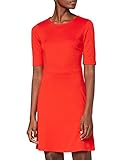 Tailliert find. Damen Midi A-Linien-Kleid, Rot (Red), 38, Label: M