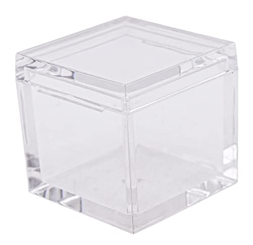Image of 1pc Acrylic Box Tray for 1 inch 25.4mm Element Cubes Clear Case Periodic Table Bracket for Elements Collections Science Education Displays