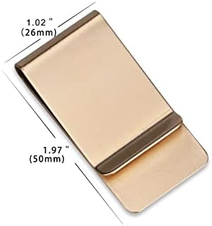 WAFJAMF Small Men's Slim Money Clip Stainless Steel Credit Business Card Holder Pocket Cash Wallet